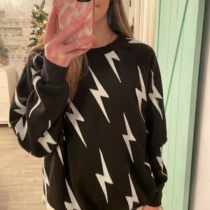 aviator nation lightning bolt crewneck!
